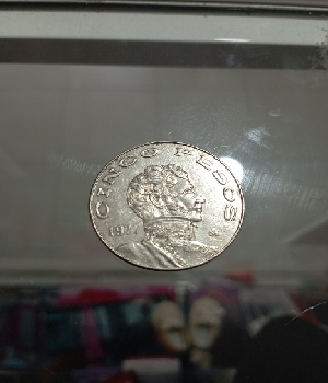 Imagen de Moneda de 5 pesos México 1977 circulada excelente estado